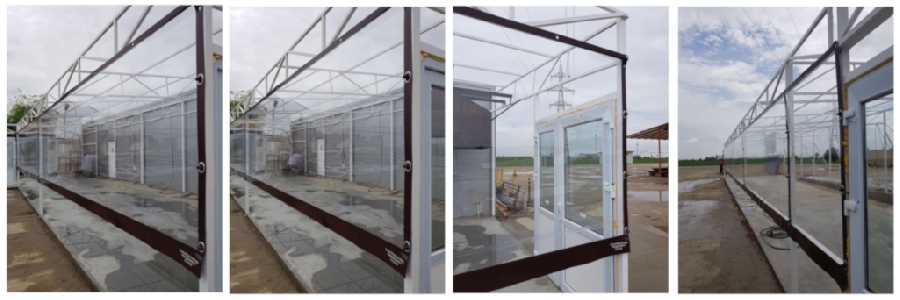 Inchidere structura metalica cu folie transparenta