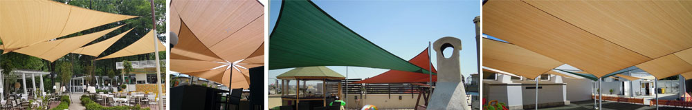 Sun-blinding tarpaulins