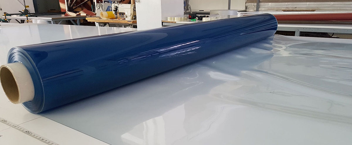 Clear PVC tarpaulin for porches